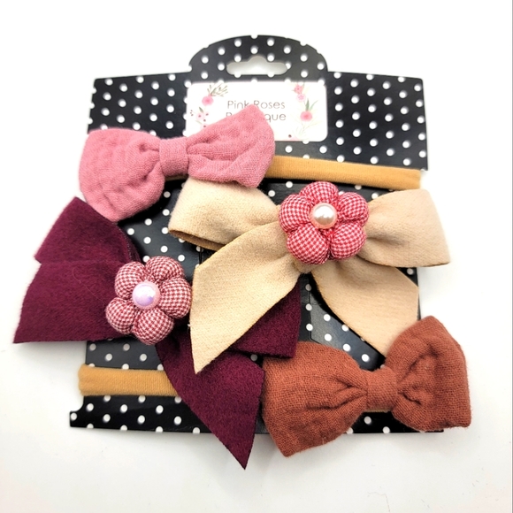 handmade Other - Nwt new Handmade bows Clips headbands mixed baby toddler